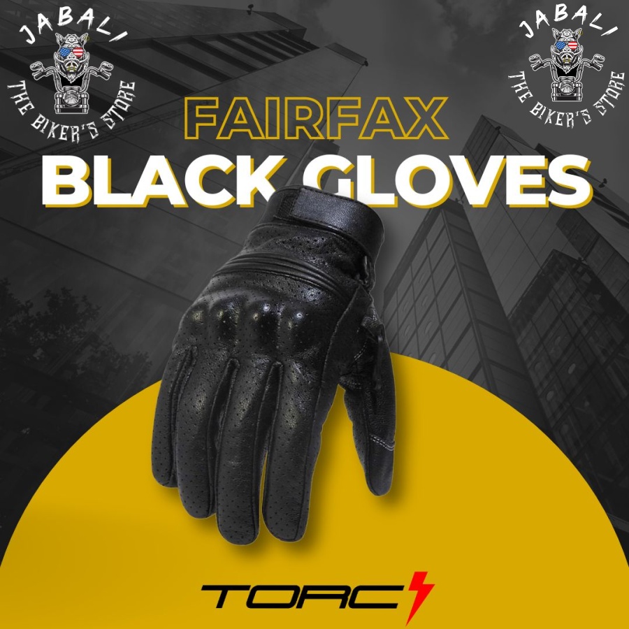 Fairfax Black Gloves Torc Jabali The Bikers Store 01