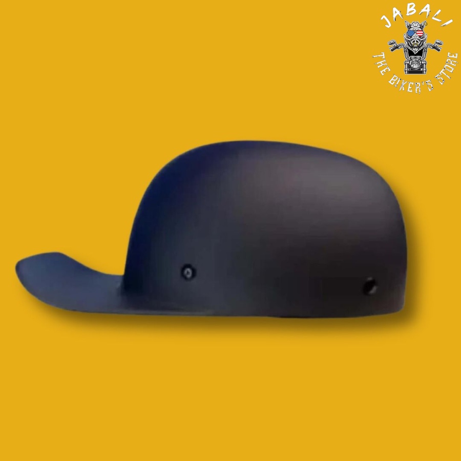 MICROLID SLIDER BASEBALL MOTORCYCLE HELMET BLACK MATTE 2