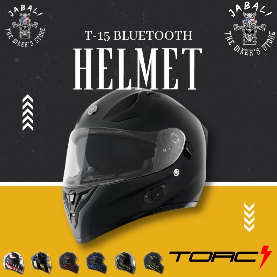 T 15 Bluetooth Torc Helmet Jabali The Biker Store