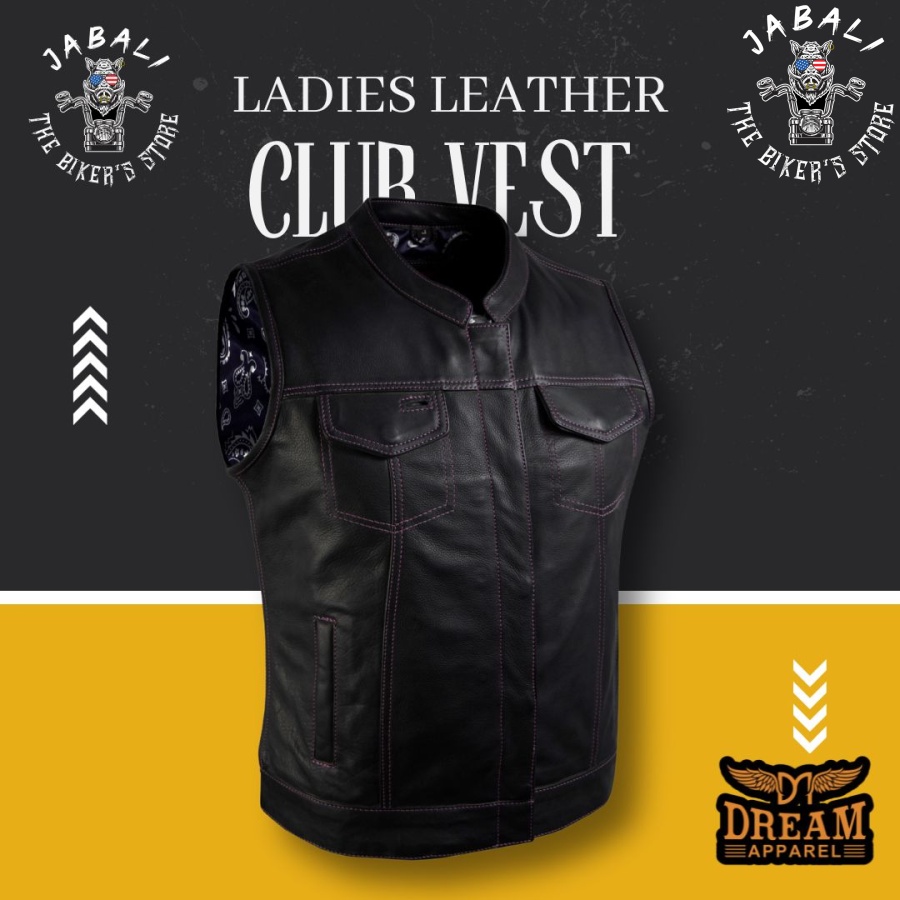 Ladies Leather Vest