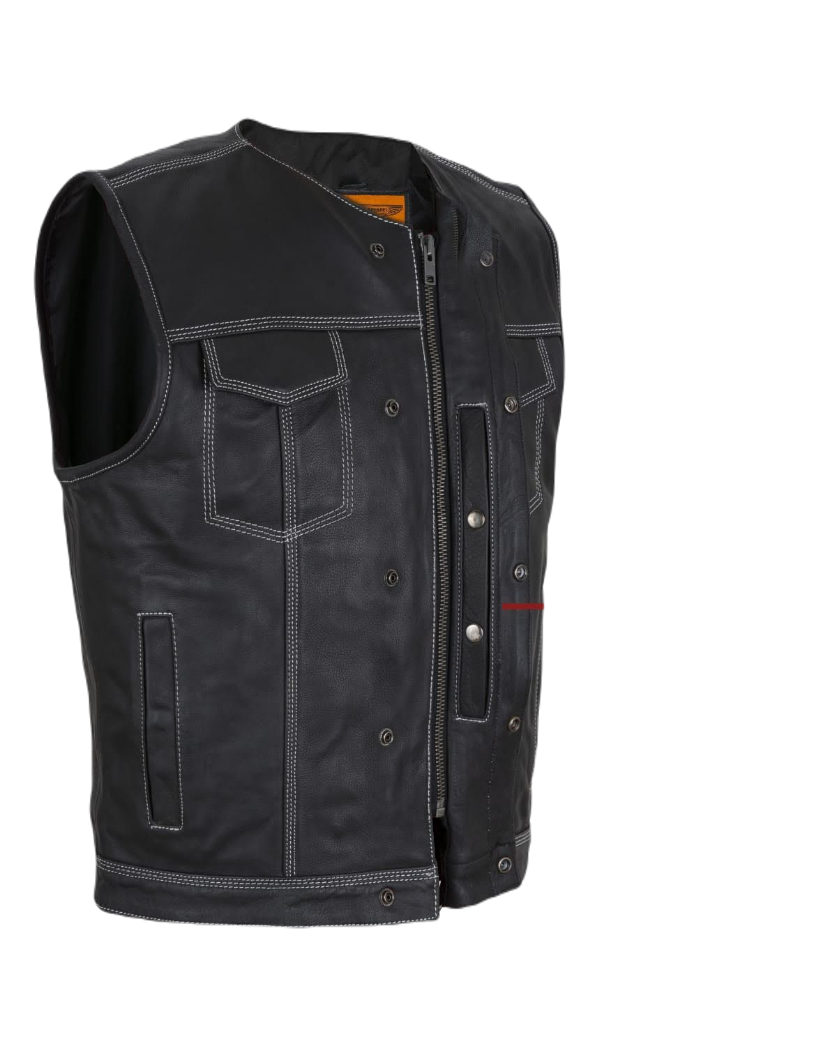 Premium Leather Motorcycle Vest - Stylish, Durable, and Functional