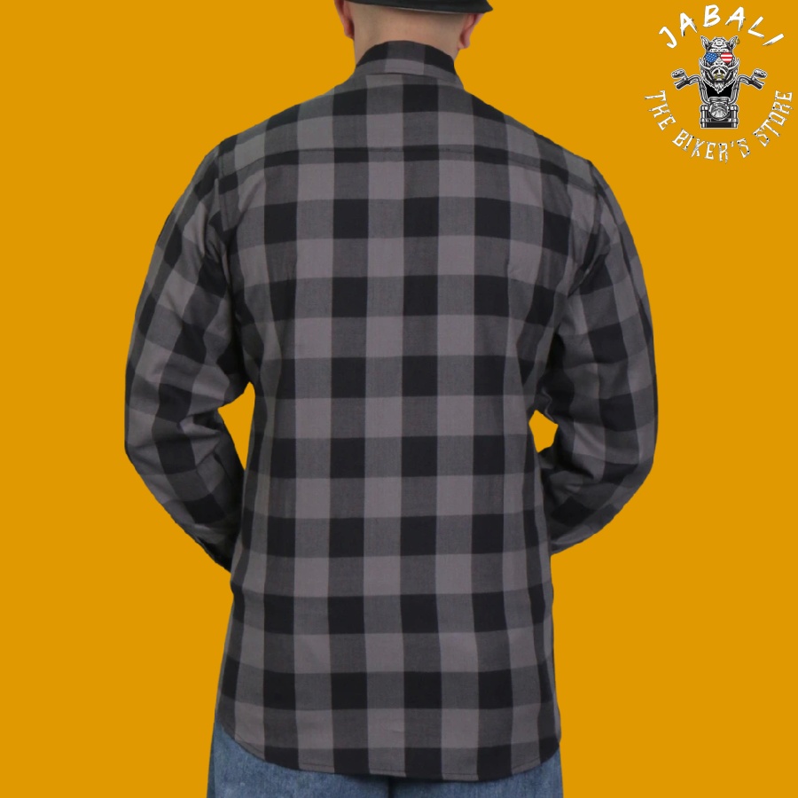 Hot Leathers Black and Gray Flannel Shirt 02