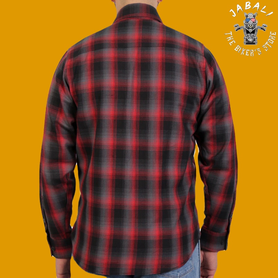 Hot Leathers Red and Gray Flannel Shirt 02