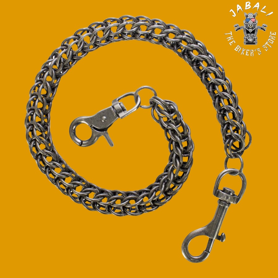 16 Gun Metal Biker Chain2