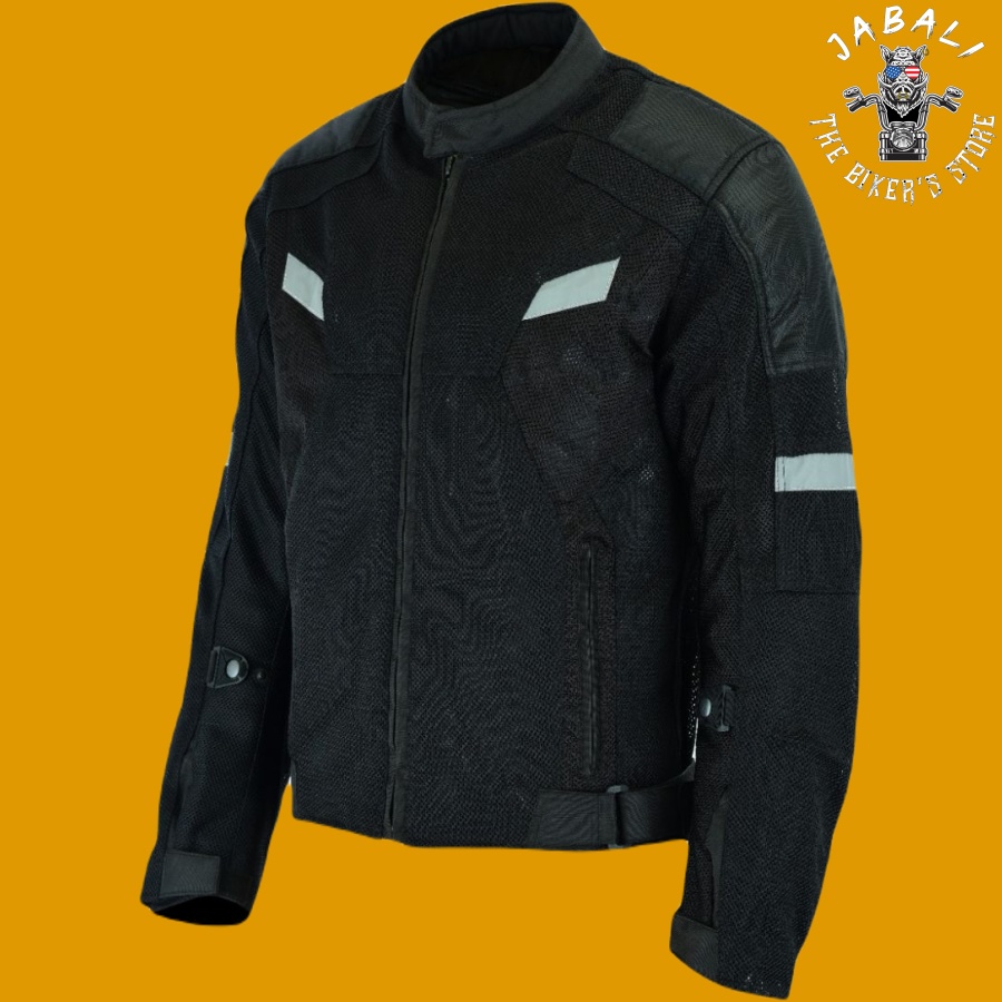 Men's Reflective Motorcycle Mesh Jacket with Armor1